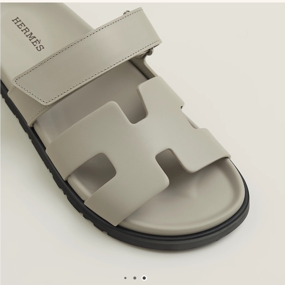 Hermes Chypre Sandals in Beige Esquisse size 38 - Picture 7 of 16